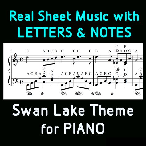 Category: Piano Sheet Music with Letters & Notes Together.
